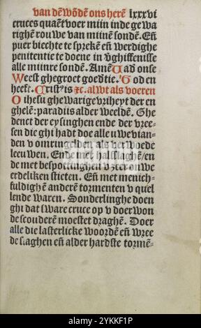 Stundenbuch Wolfgang Hopyl - kW 172 C 21 - 086r. Stockfoto