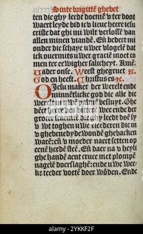 Stundenbuch Wolfgang Hopyl - kW 172 C 21 - 086v. Stockfoto