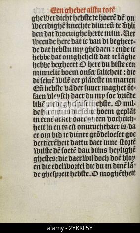 Stundenbuch Wolfgang Hopyl - kW 172 C 21 - 098v. Stockfoto