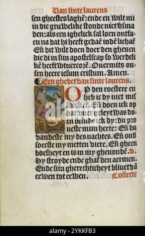 Stundenbuch Wolfgang Hopyl - kW 172 C 21 - 116v. Stockfoto