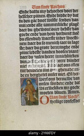 Stundenbuch Wolfgang Hopyl - kW 172 C 21 - 119v. Stockfoto