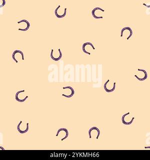 Hufeisen nahtlose Vektormuster Illustration Stock Vektor