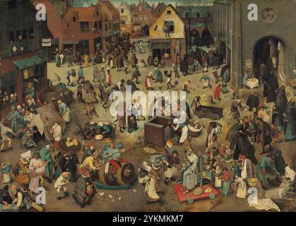 Bruegel, Pieter (I) - der Kampf zwischen Karneval und Fastenzeit Stockfoto