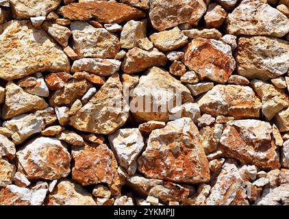 Textur des Legens Felsen. Hintergrund. Stockfoto