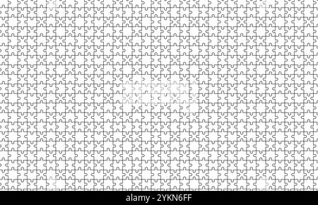 Stichsäge Puzzle nahtloses Muster. Stock Vektor