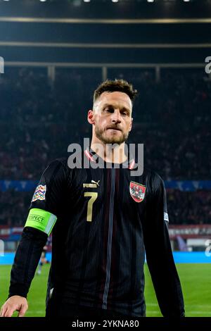 Marko Arnautovic (AUT) während des UEFA Nations League zwischen Österreich und Slowenien, am Sonntag 17. November 2024 im Ernst Happel Stadion in Wien // Marko Arnautovic (AUT) während des UEFA Nations League Spiels zwischen Österreich und Slowenien am Sonntag, den 17. November 2024, im Ernst Happel Stadion in Wien. - 20241117 PD13609 Credit: APA-PictureDesk/Alamy Live News Stockfoto