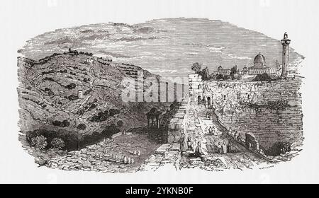 Der Ölberg alias Mount Olivet, Ostjerusalem. Aus Pictorial Sketches from Bible Lands, veröffentlicht um 1880 Stockfoto