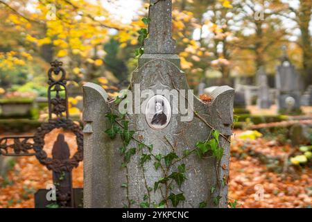 Alte Friedhofsstadt Hasselt in Belgien Stockfoto