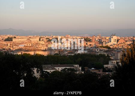 Panorama von Rom, Italien. Rom Stadtbild. Stadtzentrum von Rom Stockfoto
