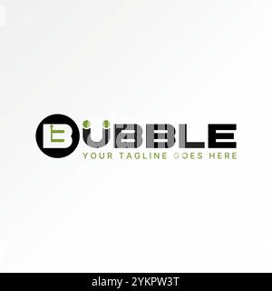 Logo-Design Grafikkonzept kreatives Premium-Vektor-Stock-Bild Grafik Wort Text Blasenschrift nach oben Pfeil 2 Körper in Bezug auf Emotionen Marktgespräch Stock Vektor