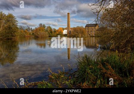 Der Mühlenteich und die Mühle in Tonge Sittingbourne in Kent Stockfoto