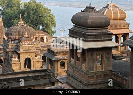 Ahilya Fort in Maheshwar, Madhya Pradesh, Indien Stockfoto