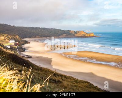 Cayton Beach North Yorkshire bei Scarborough Stockfoto