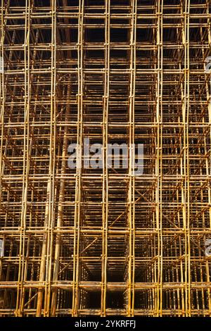 The Welcome Center oder The Legend of Bamboo von Vo Trong Nghia im Vinpearl Grand World Phu Quoc Island Vietnam Stockfoto