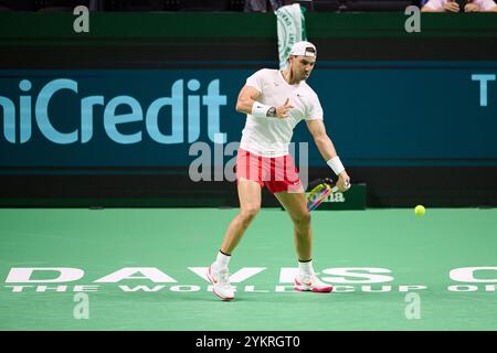 Malaga, Spanien. November 2024. MALAGA, SPANIEN - 19. NOVEMBER: Rafa Nadal vom Team Spanien während eines Trainingssitzes vor dem Davis Cup Finale 2024 im Palacio de Deportes Jose Maria Martin Carpena am 19. November 2024 in Malaga, Spanien. (Foto von Francisco Macia/Photo Players Images/Magara Press) Credit: Magara Press SL/Alamy Live News Stockfoto