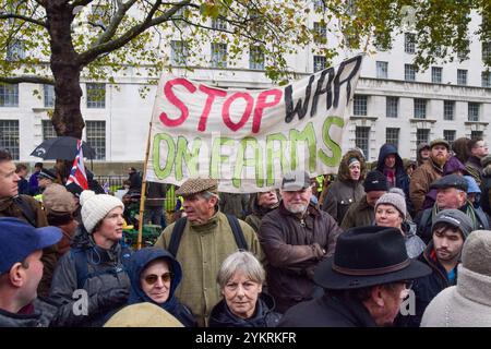 London, Großbritannien. November 2024. Tausende von Bauern protestieren gegen die Erbschaftssteuer in Westminster. Quelle: Vuk Valcic/Alamy Live News Stockfoto