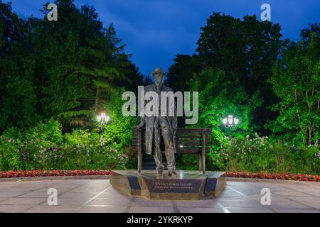 Denkmal für Sergej Rakhamaninow in Velikij Nowgorod Stockfoto