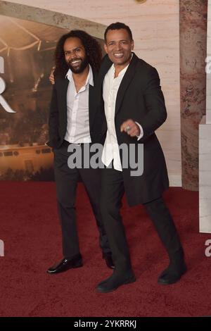 Makaylo Van Peebles und Mario Van Peebles bei der Premiere des Kinofilms 'Gladiator II' im TCL Chinese Theatre. Los Angeles, 18.11.2024 Stockfoto