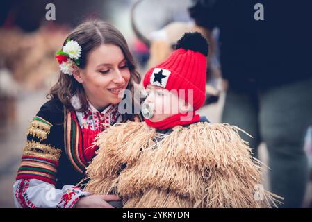 Surva - Internationales Festival der Maskerade-Spiele Stockfoto