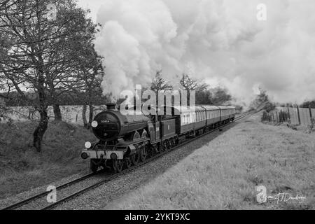 "Beachy Head" - LBSCR-Lokomotive in Dampf bei der Bluebell Railway Stockfoto