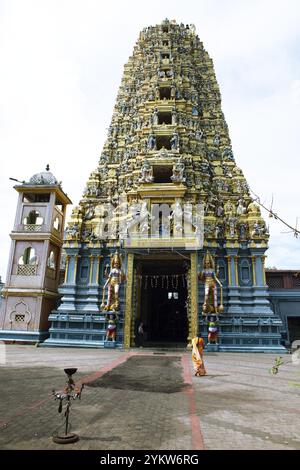 Hindu Sri Muthumariamman Tempel, Matale, Zentralprovinz, Sri Lanka, Asien Stockfoto