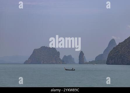 Ein Bild der Inseln des Ao Phang Nga Nationalparks Stockfoto