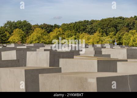 Ein Bild der Gedenkstätte für die ermordeten Juden Europas Stockfoto