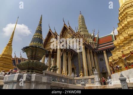 Ein Bild des Tempels des Smaragdbuddhas im Großen Palast Stockfoto