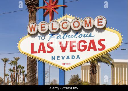 Ein Bild vom Willkommen in Fabulous Las Vegas Schild Stockfoto