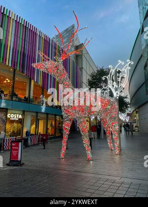 Riesen Rentier am Eingang zum Liverpool ONE Stockfoto