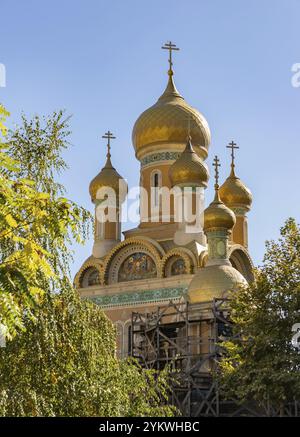 Ein Bild der Nikolaikirche in Bukarest Stockfoto