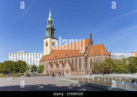 Ein Bild der Marienkirche in Berlin Stockfoto