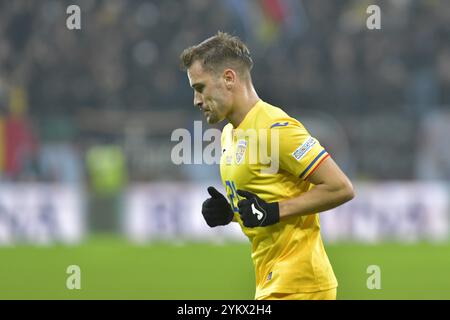 Darius Olaru während des Spiels der UEFA Nations League Rumänien gegen Zypern , 18.11.2024 , Bukarest , Rumänien Stockfoto