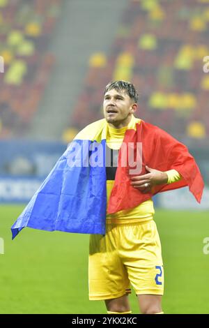 Andrei Ratiu während des Spiels der UEFA Nations League Rumänien gegen Zypern , 18.11.2024 , Bukarest , Rumänien Stockfoto