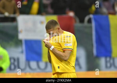 Daniel Barligea während des Spiels der UEFA Nations League Rumänien gegen Zypern , 18.11.2024 , Bukarest , Rumänien Stockfoto