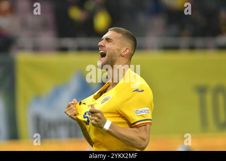 Daniel Barligea während des Spiels der UEFA Nations League Rumänien gegen Zypern , 18.11.2024 , Bukarest , Rumänien Stockfoto