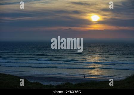 Traigh Eais: Der beste Atlantikstrand auf der Isle of Barra in den Äußeren Hebriden, Schottland. Stockfoto