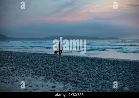 Traigh Eais: Der beste Atlantikstrand auf der Isle of Barra in den Äußeren Hebriden, Schottland. Stockfoto