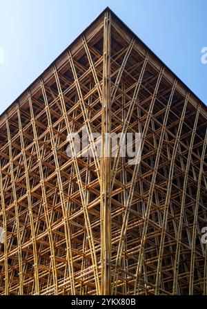 The Welcome Center oder The Legend of Bamboo von Vo Trong Nghia im Vinpearl Grand World Phu Quoc Island Vietnam Stockfoto