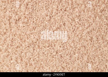Beige Wollstruktur Nahaufnahme Stockfoto