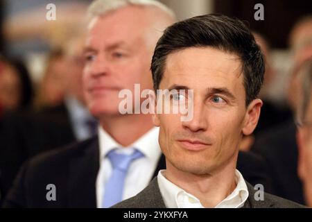 Freiburg Im Breisgau, Deutschland. November 2024. Martin Schmitt (TV-Experte/Skisprung-Experte, Eurosport, Ex-Weltmeister) beim Festakt 75 Jahre Badischer Sportbund BSB Freiburg Credit: dpa/Alamy Live News Stockfoto