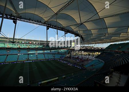 19. November 2024: Salvador, Brasilien; Details des Innenraums des Arena Fonte Nova Stadions vor dem Spiel zwischen Brasilien und Uruguay für die 12. Runde der FIFA 2026-Qualifikation im Arena Fonte Nova Stadion Stockfoto