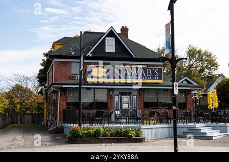 Nawab's Restaurant mit indischer Küche an der Victoria Avenue in Niagara Falls, Ontario, Kanada Stockfoto