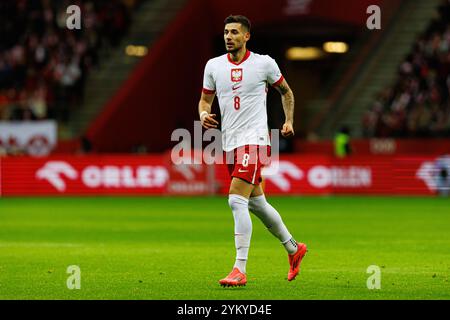 Jakub Moder beim Spiel der UEFA Nations League zwischen den Nationalmannschaften Polens und Schottlands bei PGE Narodowy (Maciej Rogowski) Stockfoto