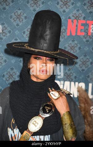 Los Angeles, ca. 19. November 2024. Erykah Badu bei der Premiere von Netflix's The Piano Lektion am 19. November 2024 im Egyptian Theater in Los Angeles, Kalifornien. Quelle: Jeffrey Mayer/Media Punch/Alamy Live News Stockfoto
