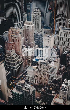 27. September 2024 – die Skyline von Manhattan New York City aus Sicht des Rockefeller Center, Manhattan, New York City. Stockfoto