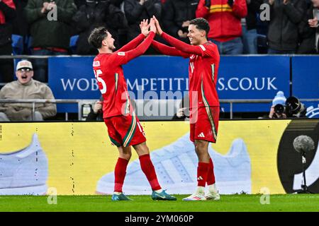 Cardiff City Stadium, Cardiff, Großbritannien. November 2024. UEFA Nations League Gruppe B Fußball, Wales gegen Island; Credit: Action Plus Sports/Alamy Live News Stockfoto