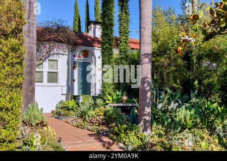 Einstöckiges Haus in Los Angeles, Kalifornien Stockfoto