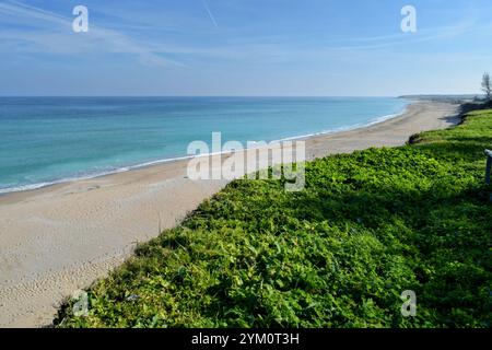 Shabla, Bulgarien, Schwarzes Meer, bulgarische Strände, bulgarische Nordseeküste, Balkanurlaub. In der Nähe von Kavarna, Kap Kaliakra, Balchik Stockfoto