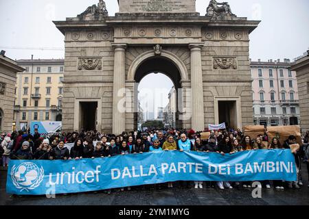 Mailand, Italien. November 2024. Nella foto Anna Scavuzzo Vicesindaca Comune di MilanoMilano - Italia - Cronaca Mercoled&#xec;, 20 Novembre, 2024 (Foto di Marco Ottico/Lapresse) Palästinensische Demonstration Porta Genova Mailand, Italien - Nachrichten Mittwoch, 20. November 2024 (Foto von Marco Ottico/Lapresse) Credit: LaPresse/Alamy Live News Stockfoto